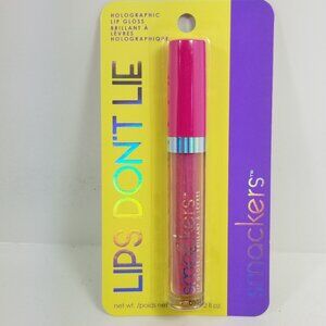LIP SMACKERS LIPS DON'T LIE HOLOGRAPHIC SO LIT! PINK LIP GLOSS JUICY LIPSTICK